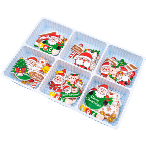 Christmas Chocolate Cake Decoration Supplier - White & Dark Christmas Tree Cake Topper