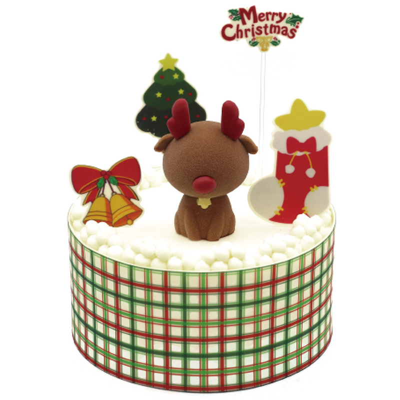 Christmas Chocolate Cake Decoration Supplier - Edible Christmas Tree Santa Claus Plugin