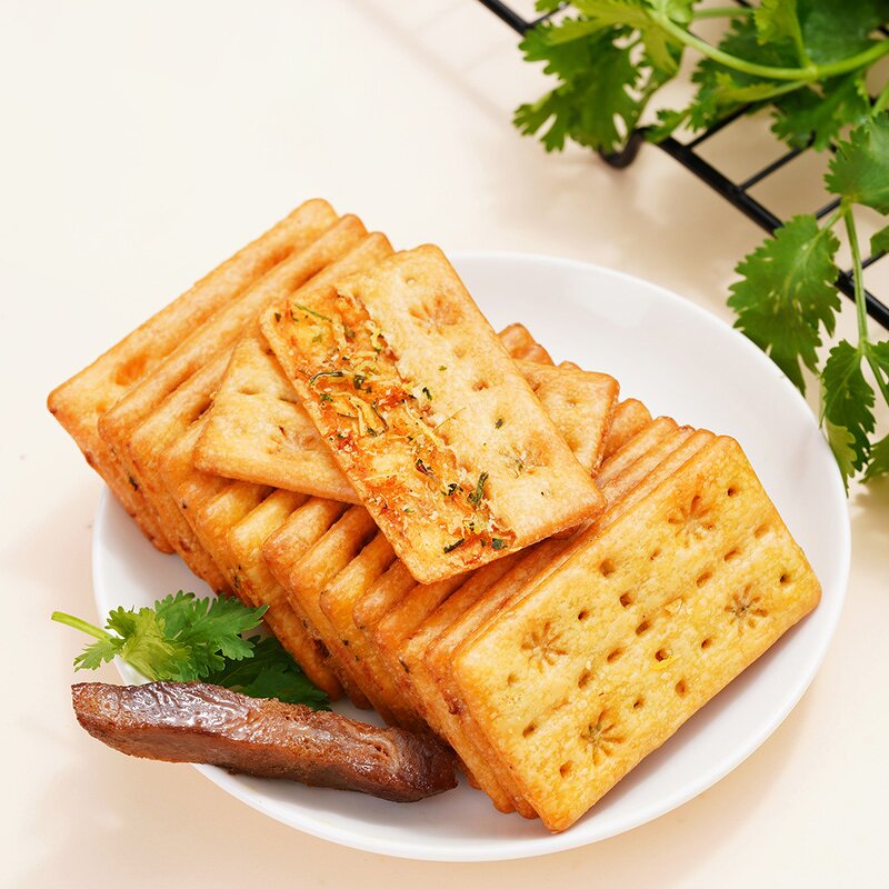 Vegetables Crispy Biscuits Manufacturer - Rock Fired Cheese Flavored Casual Afternoon Tea