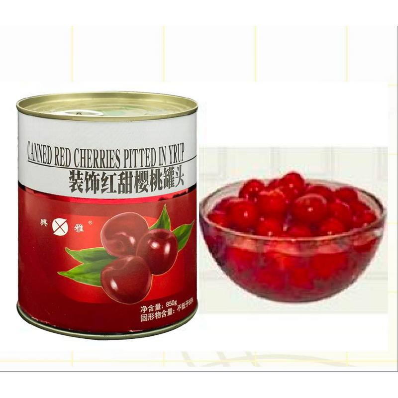 Black Fresh Cherry Canned Food Manufacturer - Red Cherry Bottled Cake Dessert Decoration