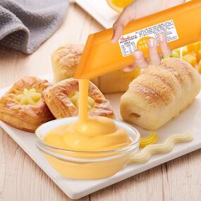 Patisserie Sandwich Sauce Supplier - 1kg Custard Cream Yogurt Cheese Durian Bakery