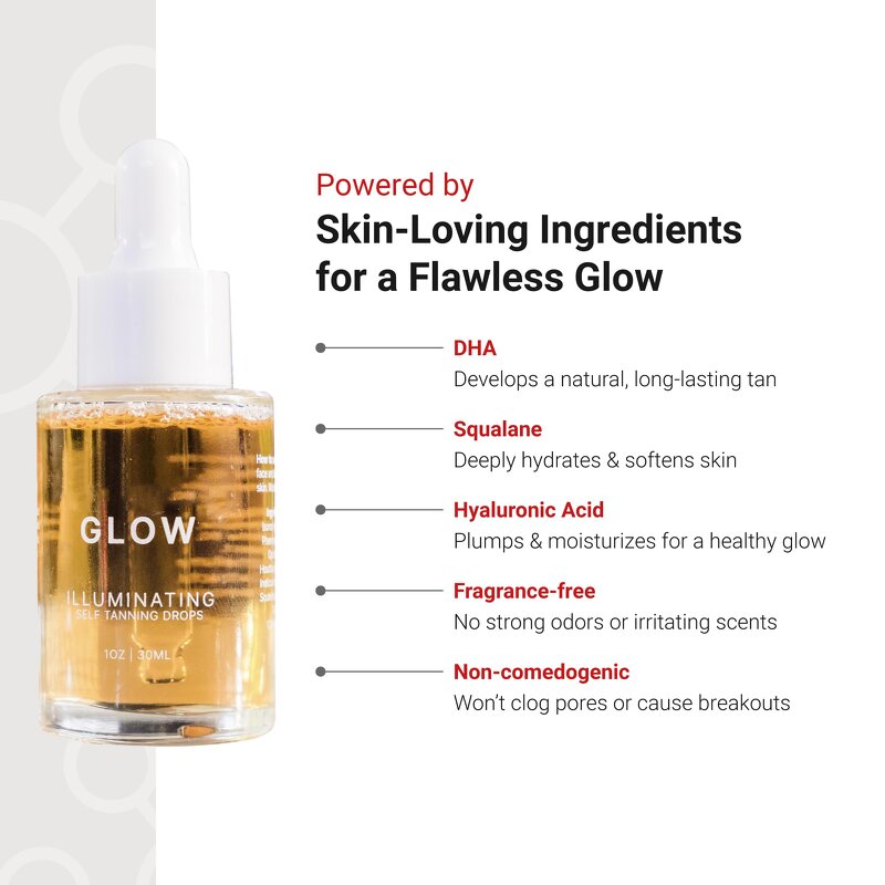 Self-Tan Drops Manufacturer - Vegan Squalane Hyaluronic Acid DHA