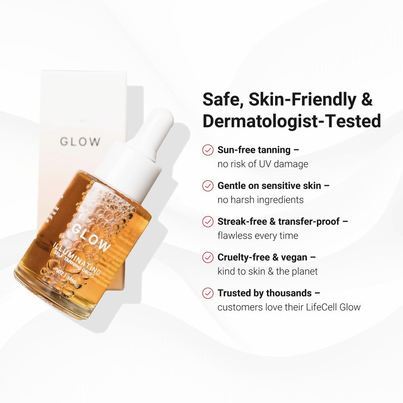 Self-Tan Drops Manufacturer - Vegan Squalane Hyaluronic Acid DHA