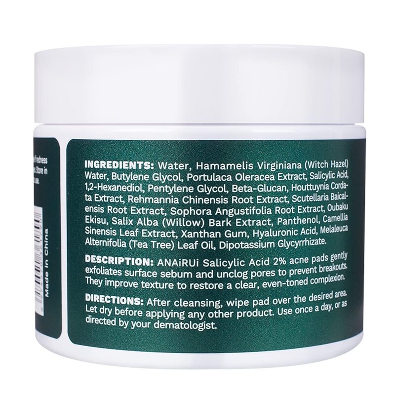 Salicylic Acid Pads Supplier - 2% Acne Exfoliating Face Wipes