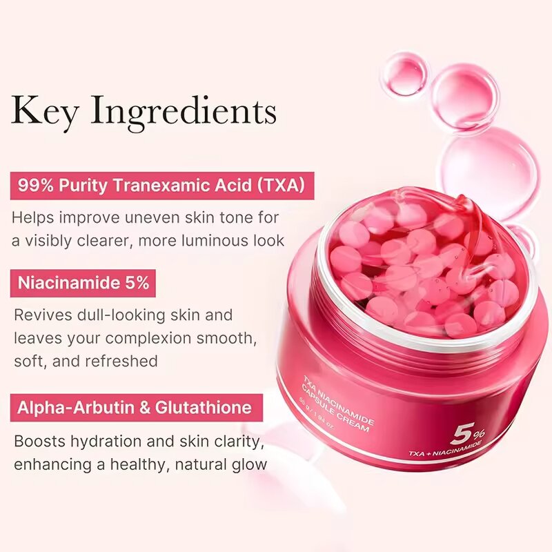 Face Moisturizer Factory - 5% TXA Niacinamide Capsule Cream
