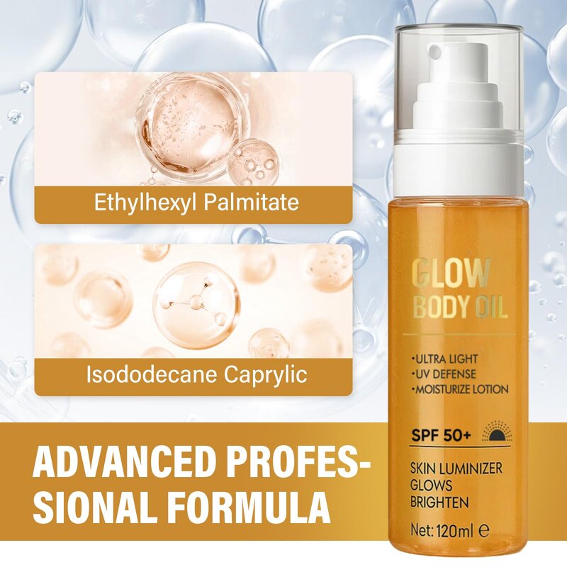 Body Oil Spray Factory - Rose Gold Shimmering Glitter Glow