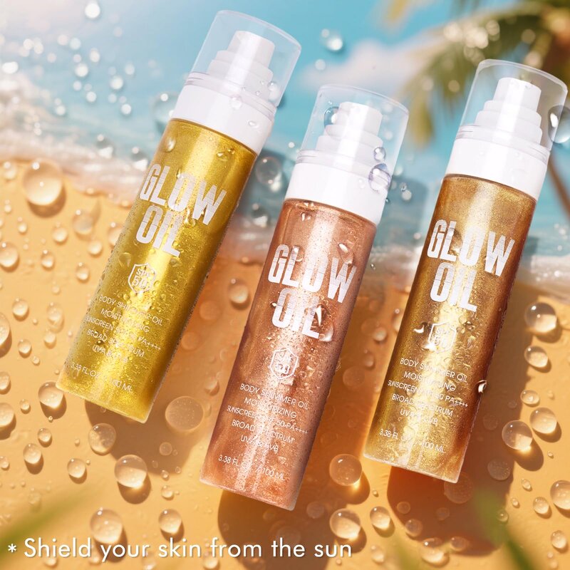 Body Shimmer Oil Supplier - Glitter Spray Tan Liquid Highlighter