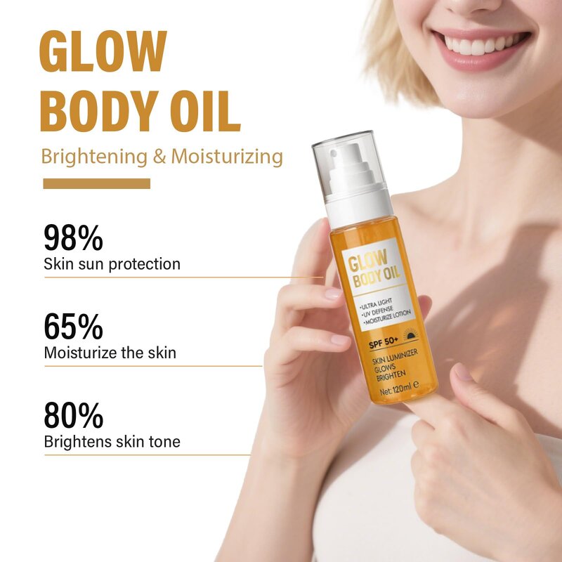 Body Oil Spray Factory - Rose Gold Shimmering Glitter Glow