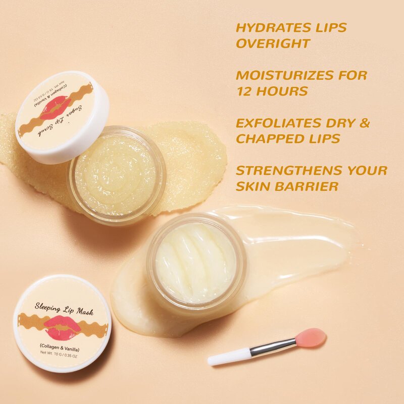 Lip Scrub Set Manufacturer - Vanilla Exfoliation Whitening Orange