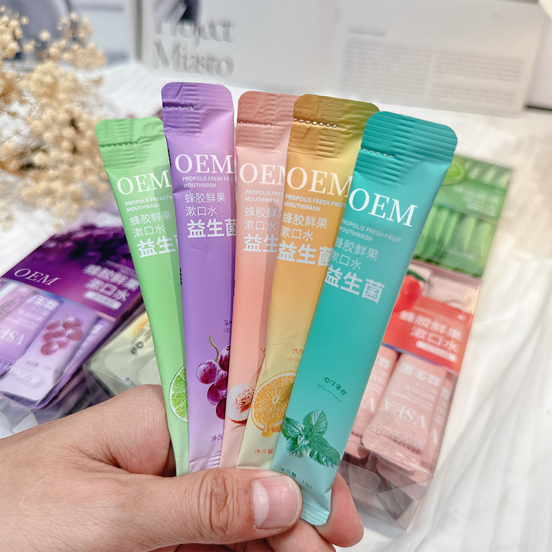 CokeLife OEM 11Ml*22pcs Fruity Mouthwash Travel Size Mouth Spray Private Label Mouthwash Mouth Wash Mouth Cleansing Oral Water