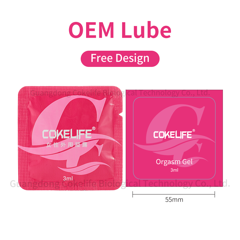 CokeLife OEM Sachet Yoni Oil Vaginal Sex Lubricant Oil Tightening Gel Vaginal Care Lube Silicone Gel Free Sample Free Design
