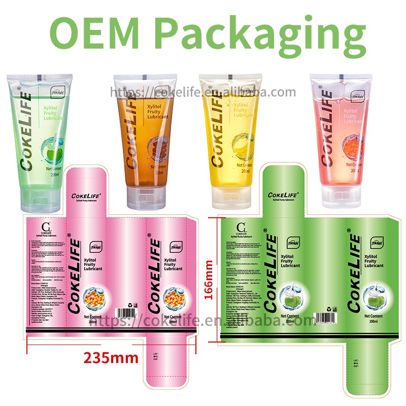 CokeLife Factory OEM Free Design Vagina Shrinking Tightening Gel Anal Lubricant Water Based Natural Lube Gel for Women and Men