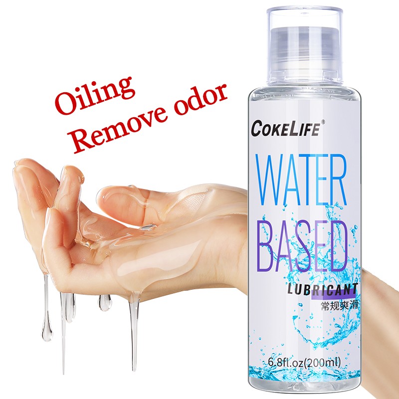 CokeLife OEM Factory Sex Products 200ML Organic Fruits Flavored Water Based Lubes Edible Personal Sex Lubricant Gel for Men