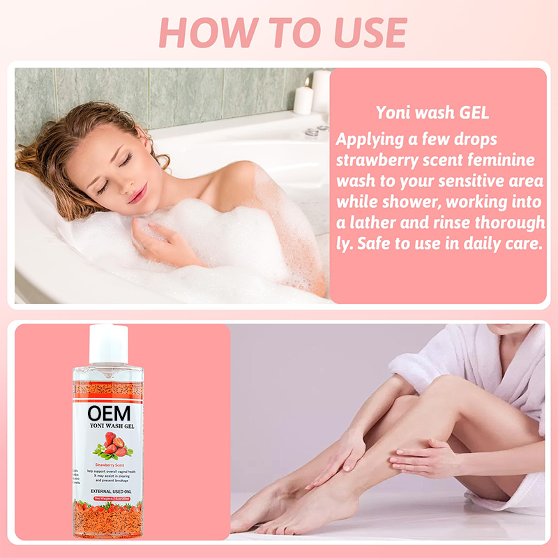 CokeLife OEM Natural Feminine Wash Gel Customized Label Nature-Friendly PH Balance Daily Use Vaginal Cleaning Gel for Women