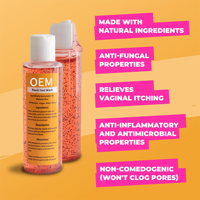 CokeLife Private Label 100% Natural Feminine Yoni Wash Gel Strawberry Balances Ph Eliminate Odor Vaginal Gel Intimate Wash