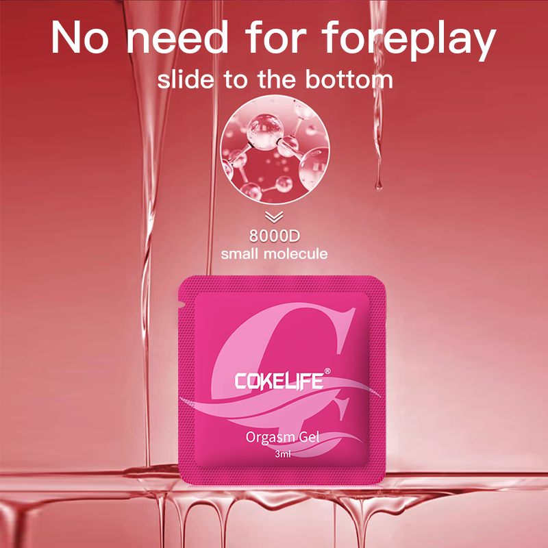 CokeLife 3g Woman Exciter Vagina Tightening Yoni Gel Sachet Climax Stimulant Orgasm Lubricant Libido Enhancer Gel Libido