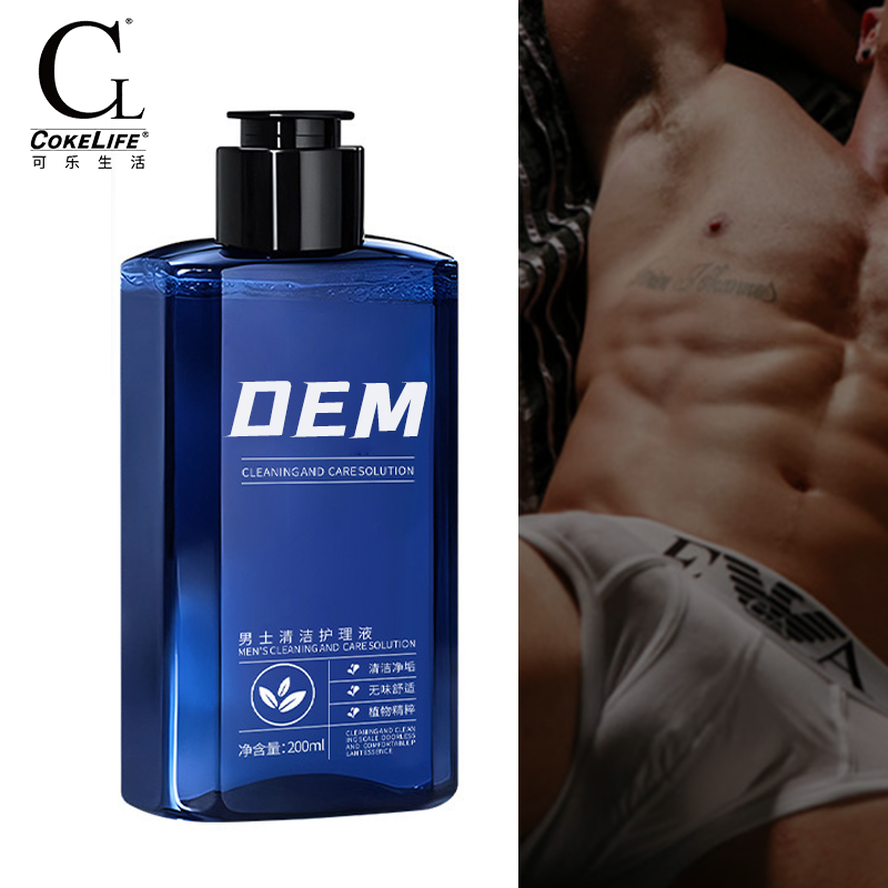CokeLife 20 Years Factory Itching Relief Bad Odor Remove Plant Base Ph Control Organic Male Intimate Wash for Men