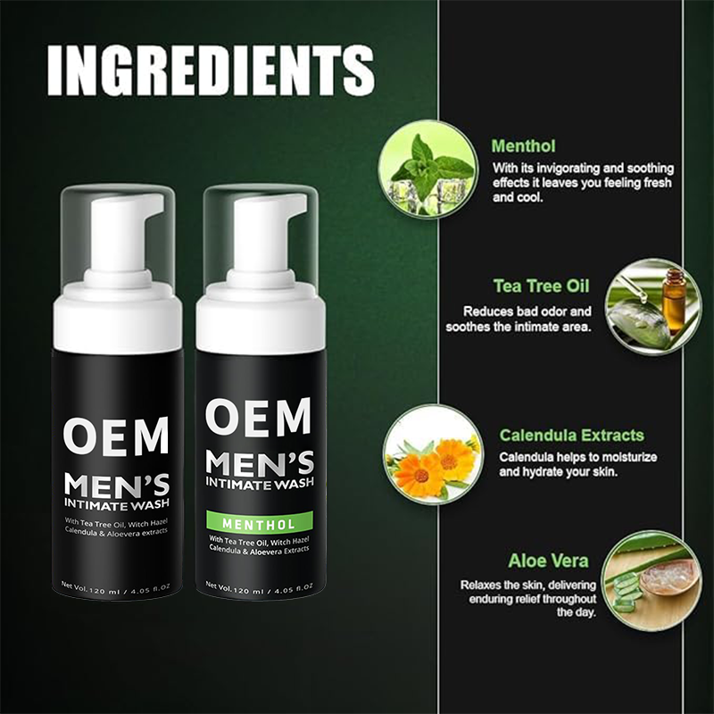 CokeLife Private Label Natural Organic Ph Balance Foam Cleansing Men Hygiene Men's Intimate Wash Health Men Care