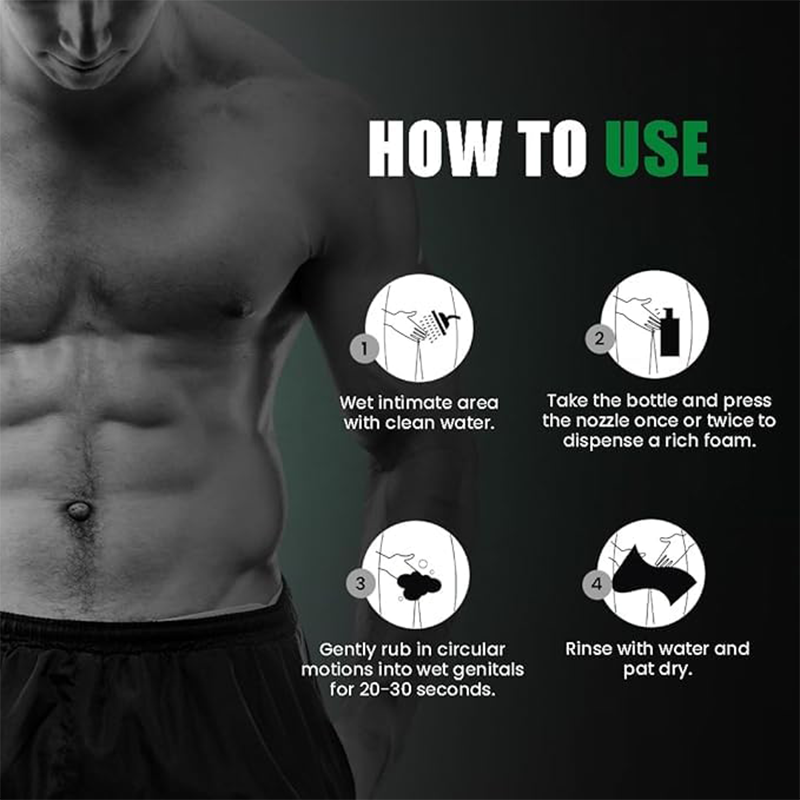 CokeLife Private Label Male Intimate Wash Penis Cleansing Men's Intimate Foam Wash for Men's Health Men Care