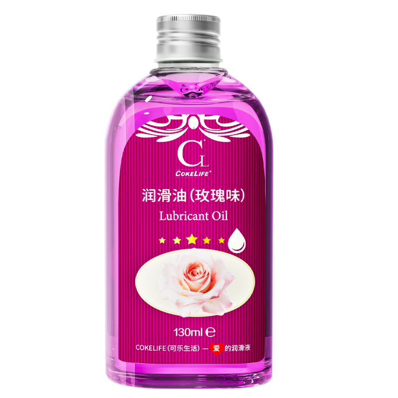 CokeLife ISO13485 130ML Private Label Organic Rose Massage Oil  Non-Greasy Vegan Body Oil Spa Sexual Sex Body Massage Oil
