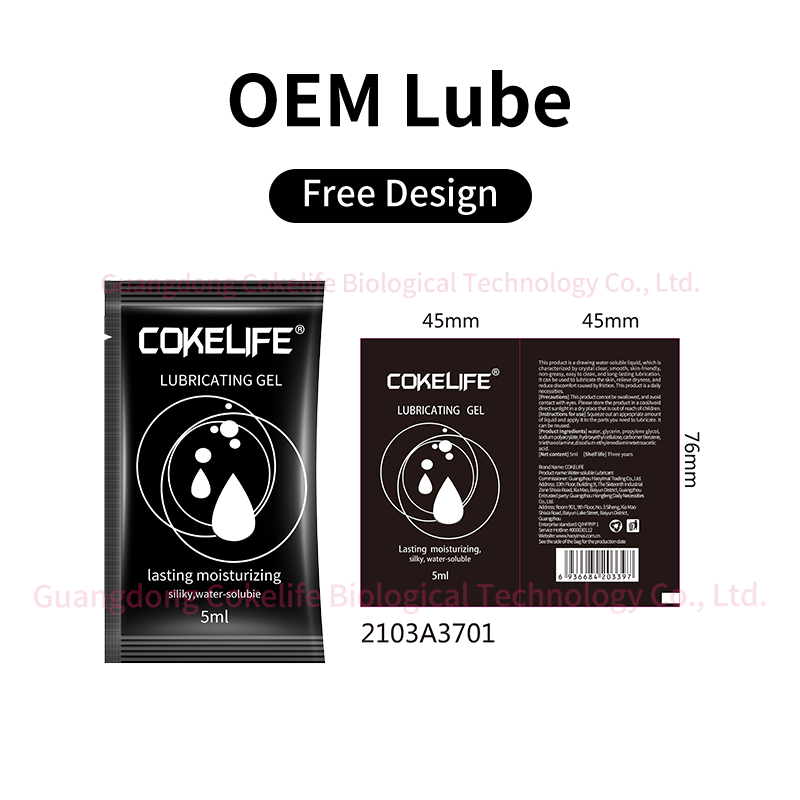 CokeLife OEM Sachet Yoni Oil Vaginal Sex Lubricant Oil Tightening Gel Vaginal Care Lube Silicone Gel Free Sample Free Design