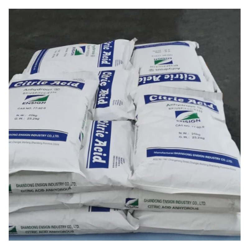 Citric Acid Supplier - Ensign Trade Food Grade Industrial Grade Anhydrous Price