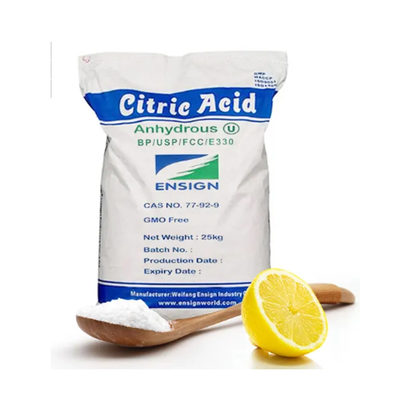 Citric Acid Supplier - Ensign Trade Food Grade Industrial Grade Anhydrous Price