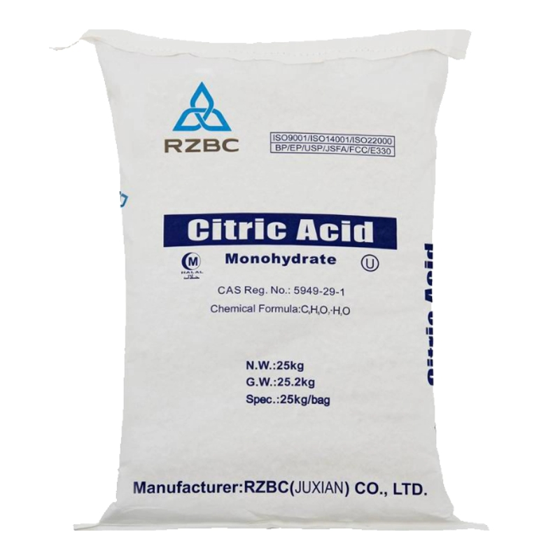 Citric Acid Manufacturer - CAS 77-92-9 Monohydrate Anhydrous Organic Feed Grade
