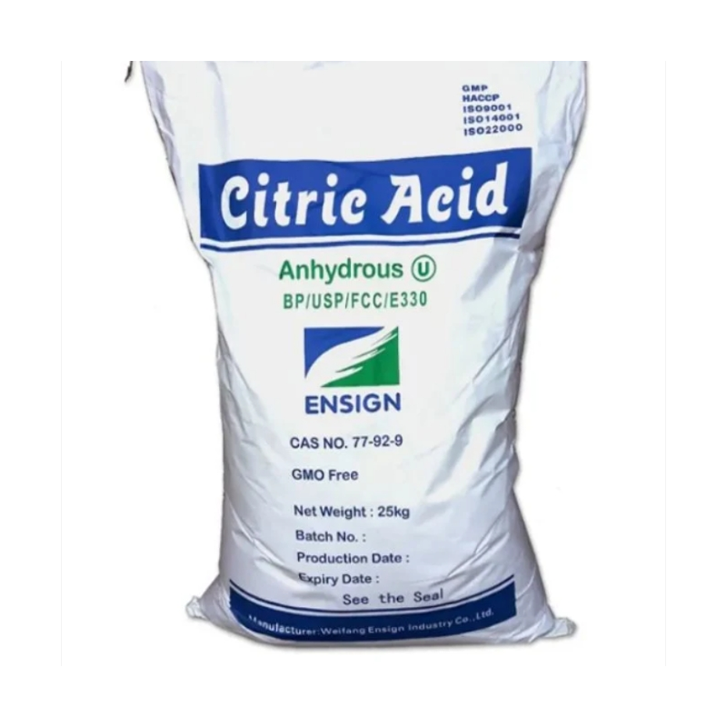 Citric Acid Manufacturer - CAS 77-92-9 Monohydrate Anhydrous Organic Feed Grade