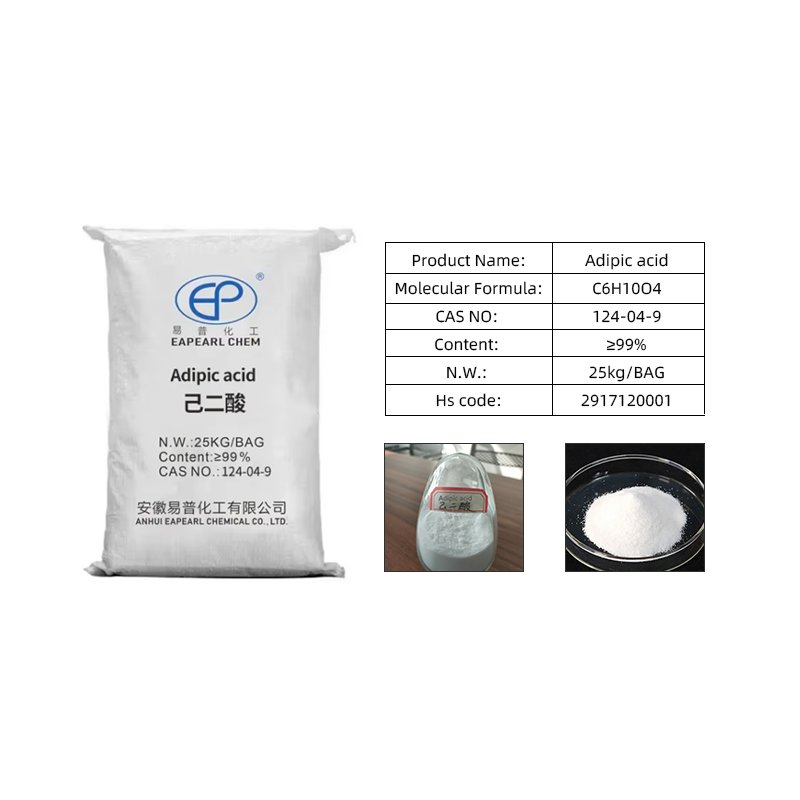 Adipic Acid Powder Manufacturer - 99.8% Food Industrial Grade