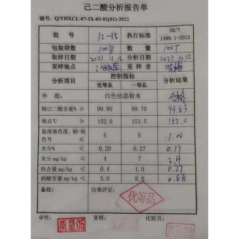 Adipic Acid Powder Manufacturer - 99.8% Food Industrial Grade