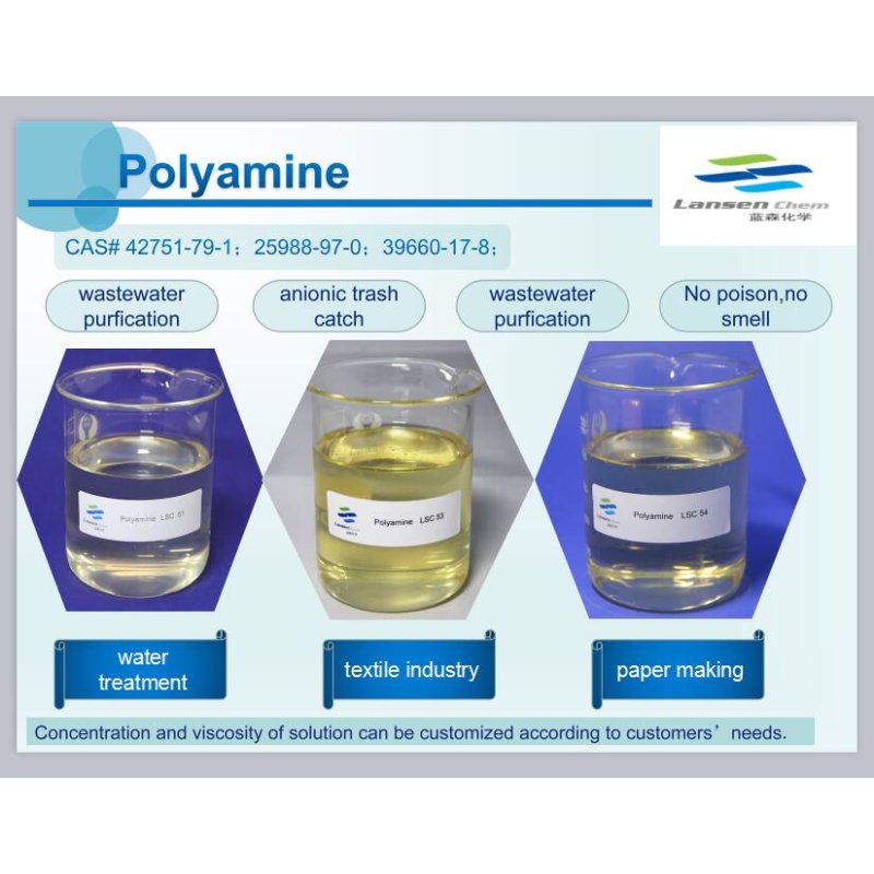 Cationic Polyamine Polymer Supplier - 50% Liquid Coagulant