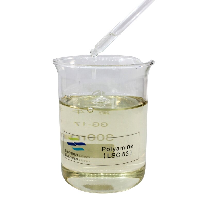 Lansen Polyamine Supplier - 50% Cationic Polymers Chemical Auxiliary