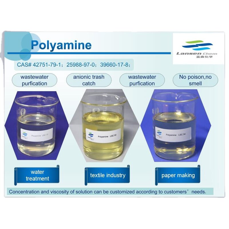 Lansen Polyamine Flocculant Factory - for Filtration Water Treatment