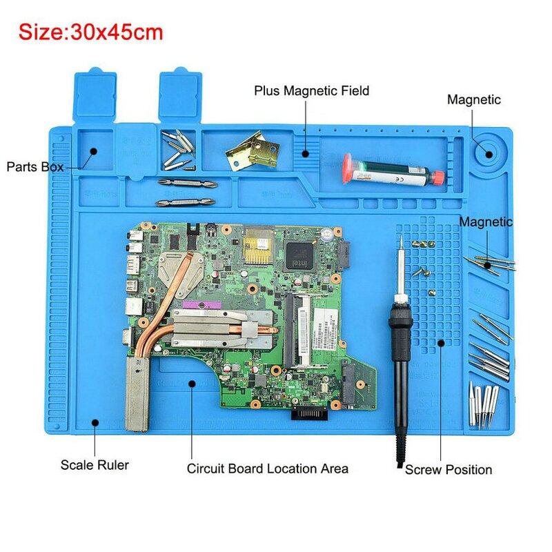 Electronics Repair Mat Factory - Heat Insulation Non Magnetic Silicone Carpet