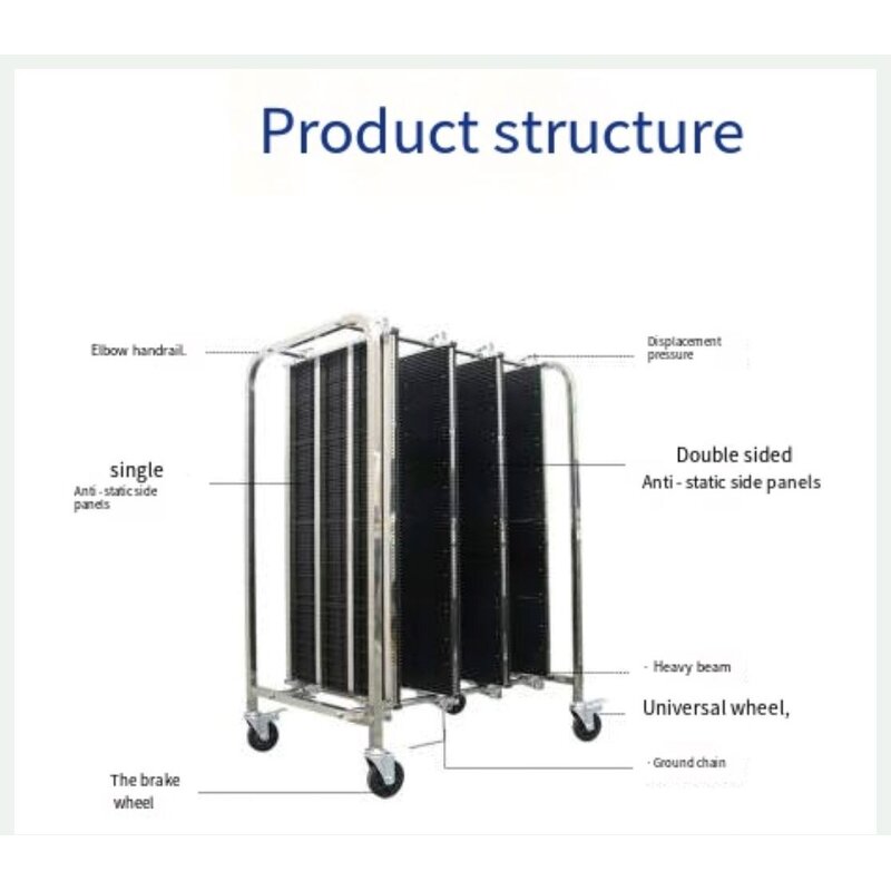 ESD Storage Trolley Factory - OEM Antistatic Cart Steel Metal Hand Cart