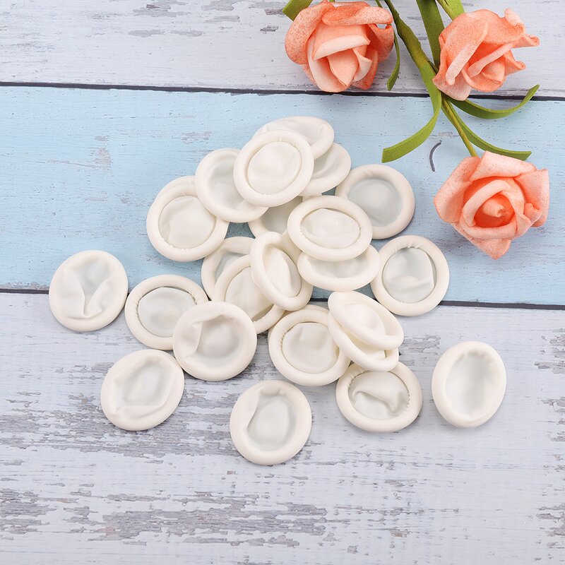 White Latex Finger Cots Factory - Anti-static Waterproof Disposable 100pcs/Bag