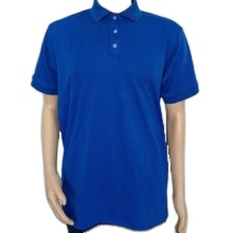 ESD Polo T-Shirt Supplier - Blue Unisex Cotton Conductive Workwear Shirt