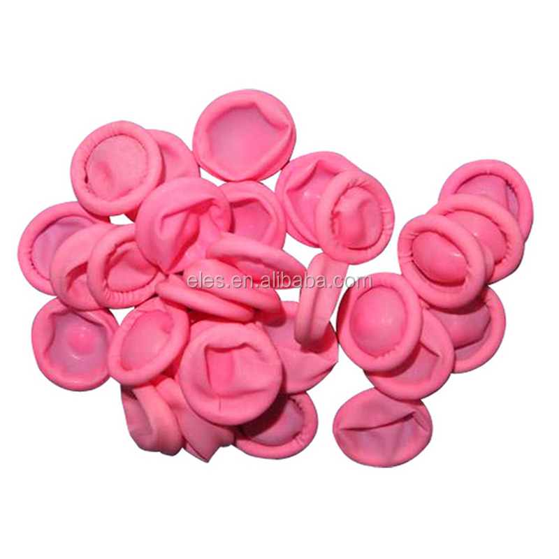 Pink Anti-static Gloves Factory - Disposable Dust-free Latex Finger Gloves