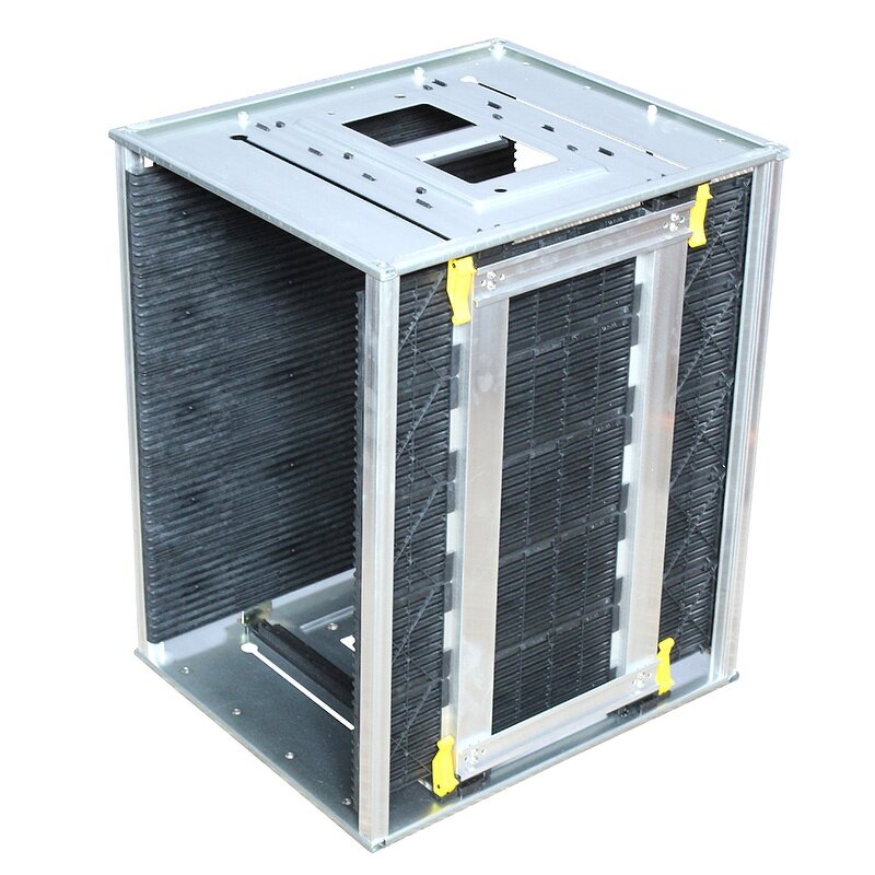 Adjustable PCB Magazine Rack Supplier - Foldable Standing Container SMT Rack