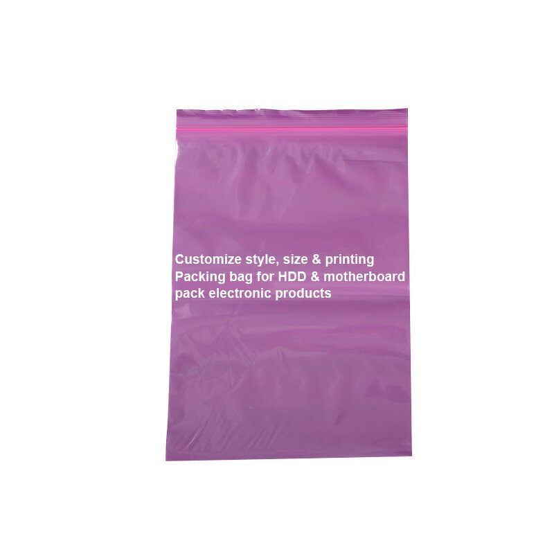 Antistatic PE Bag Factory - Customized LDPE PCB Shielding Zipper Bag