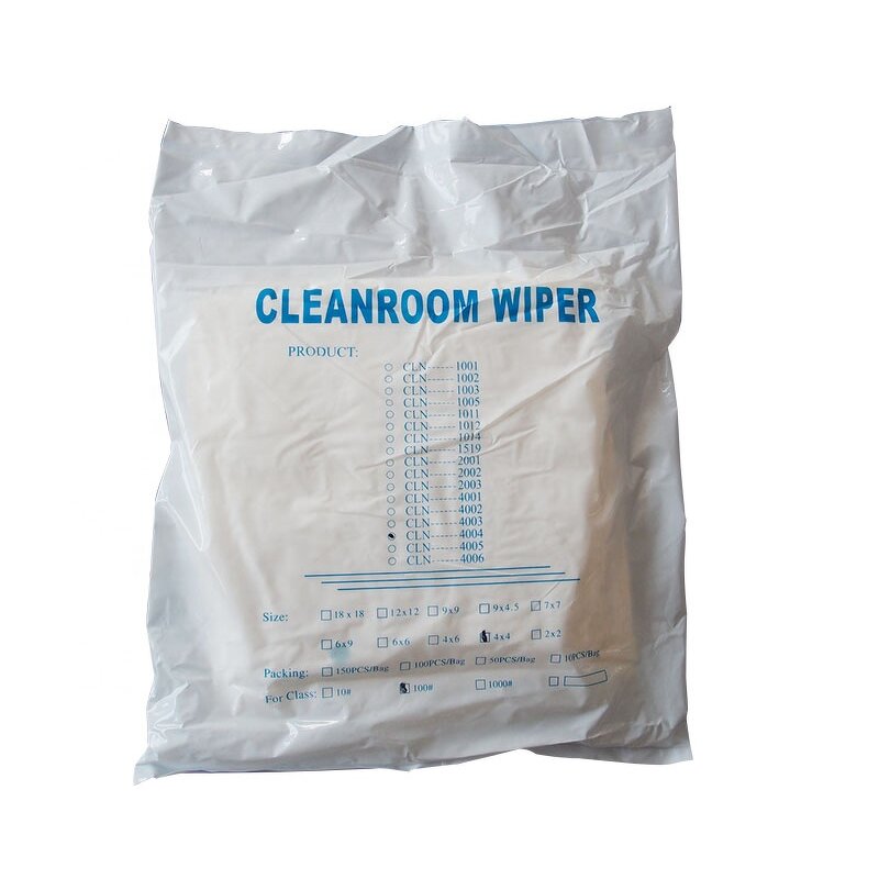 Disposable Cleanroom Wiper Manufacturer - 9x9 Inch Class100 Polyester Cloth