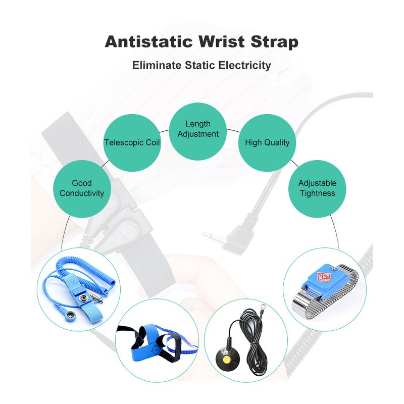 ESD Heel Strap Supplier - Worksite Safe Conductive Shoe Solution Hook Loop