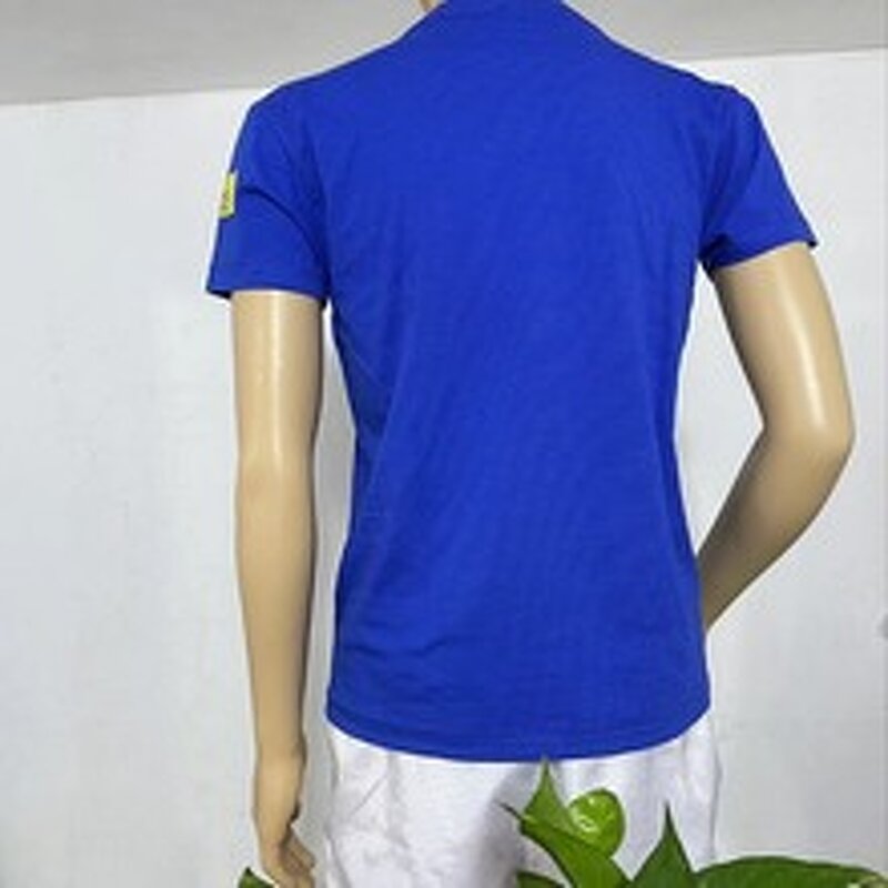 ESD Polo T-Shirt Supplier - Blue Unisex Cotton Conductive Workwear Shirt