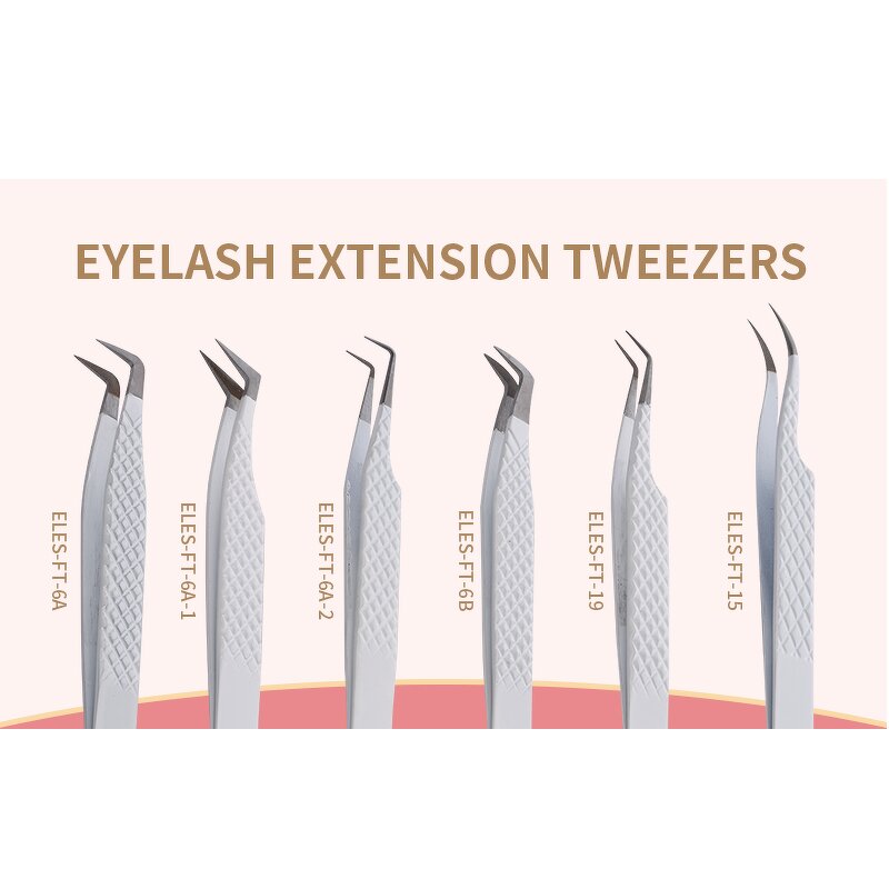 Eyelash Tweezers Factory - Free Custom Logo Diamond Grip Fiber Tip Tweezer