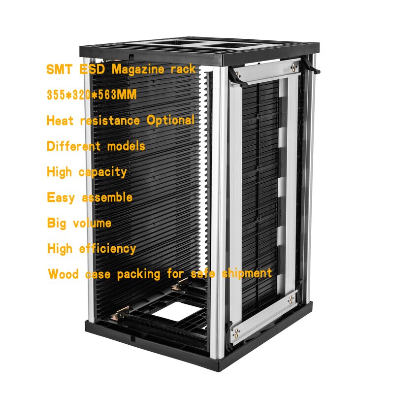 ESD PCB Storage Rack Manufacturer - Adjustable Plastic Circulation Magazine Rack
