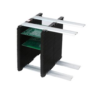 ESD PCB Circulation Rack Factory - Conductive Black Electronic Industrial Rack