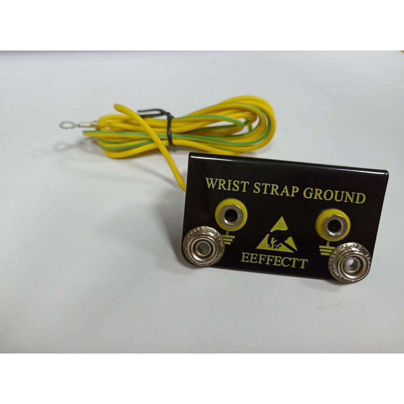 Grounding Cord Factory - Black Coil Wire Antistatic Bracelet Pop up Socket
