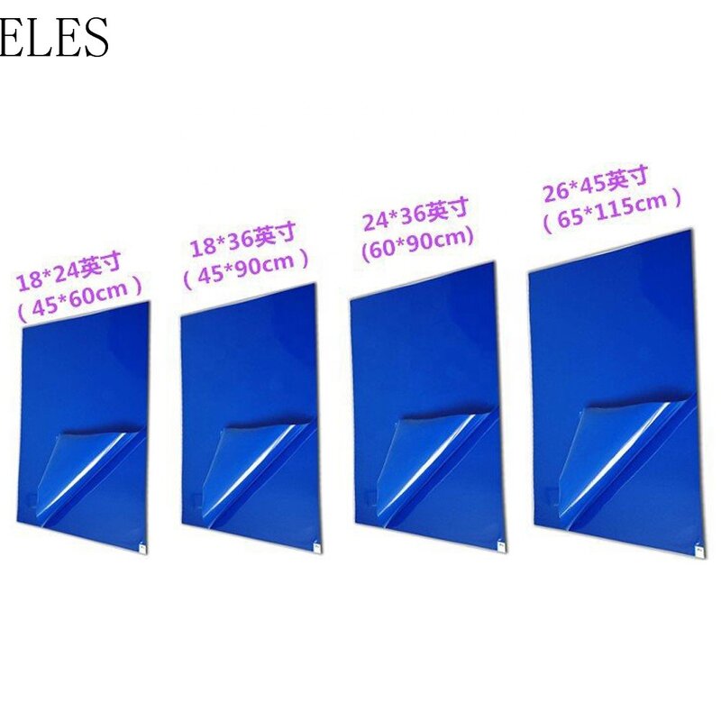 ESD Cleanroom Sticky Mat Factory - High-adhesion White Blue PE Floor Mat