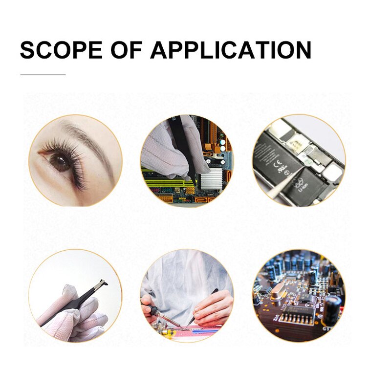 Repair Tool Tweezers Factory - Anti Slip Fine Tip Stainless Steel Phone Kit